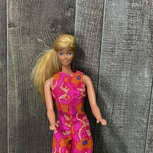 Vintage Barbie Doll 1966 Groovy Mod Jumpsuit Outfit Blonde Retro 60s